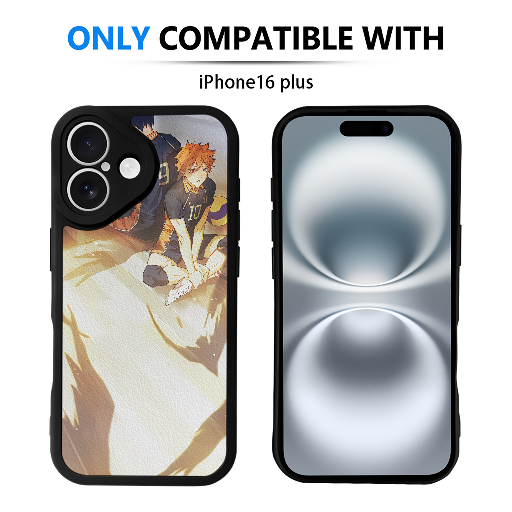 （画像用） ハイキュー!! Haikyu!! 【iPhone 16シリーズ対応】シリコンスマホケース（レザー調） 材質：シリコン
